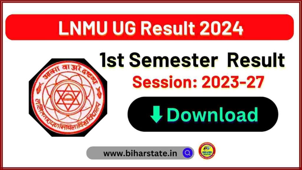 LNMU UG 1st Semester Result 2024