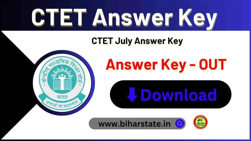 CTET July Answer Key 2024
